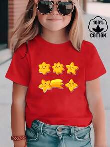 Young Girls T-Shirts - Red - View 1