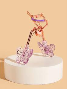 Transparent Butterfly Glitter Eyelash Curler Gift Set - Rose Gold Luxury Curler, Easy Press, Painless Curl, Long-Lasting Sunflower Lash Shaping, Makeup Artist Recommended Tool, Ideal Dreamy Makeup Gift For Women - Mauve Purple - View 4