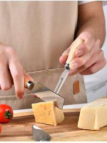 1 Set Wooden Style Multi-Purpose Cheese Knife Set Wooden Handle Butter Spatula Kit Suitable For Cheese/Butter/Jam/Cake And Other Ingredients With Storage Case Convenient & Practical For Wedding Gift/Valentine's Day Present/Mother's Day Kitchenware Gift/New Year Kitchen Upgrade Household Kitchen Gadget Set - Multicolor - View 4