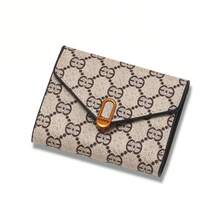 Cartera Plegable Ultrafina para Mujeres, Monedero Femenino, Compacto, de Gran Capacidad, con Ranura para Billetes - Gris - Ver 3