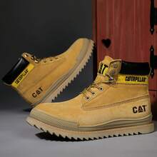 Cowhide Quality Men's Soft Sole Soft Surface Outdoor Workwear Fashion Suede  Boots For Men - 黃色(皮鞋碼) - 查看 10