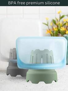 2 piezas Portavasos de silicona con función de drenaje de agua, adecuado para copas de vino, vasos de agua y otros recipientes para beber. Estante de secado independiente y ahorra espacio para tazas y botellas. - Estante de almacenamiento de múltiples ranuras, diseñado con flujo de aire de secado rápido, color suave. - Aplicable para cocina, oficina y viajes. - Se adapta a botellas de agua, tazas, vasos, se puede usar para almacenamiento y secado en la cocina. - Multicolor - Ver 4