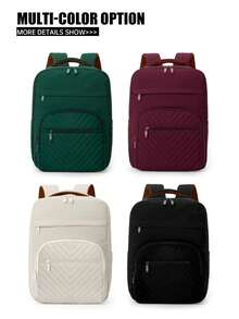 Myco 瑞安航空登机箱，飞机背包，40x20x25厘米单肩包，轻便女士旅行背包，2025新款极简设计，适合中学生、旅行、徒步、装笔记本电脑，尼龙材质，男士返校礼物 - 彩色 - 查看 3