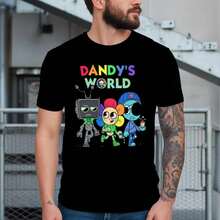 Sudadera con capucha Dandy's World: Sudadera unisex para jugadores, camiseta de algodón casual para hombres, parte superior de cuello redondo, tejido de punto con microfibra, ajuste regular - Como se muestra en la figura - Ver 1