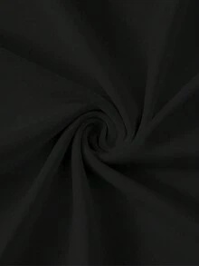 Womens Fashionable Golden Lip Print Round Neck Short Sleeve Casual T-Shirt - màu đen - Xem 4