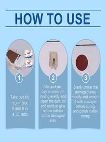 Kakelreparationslim, flerfärgat, läckagetätningsmedel för vardagsrum och badrum. Det har hög vidhäftningsstyrka, är vattentätt och läckagesäkert, vilket säkerställer långvariga reparationseffekter. Det kan användas för att reparera repor, hål och springor på olika ytor som kakel, badkar och keramik. - Multifärgad - Visa 6