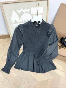 Women Blouses - Màu xám đen - Xem 7