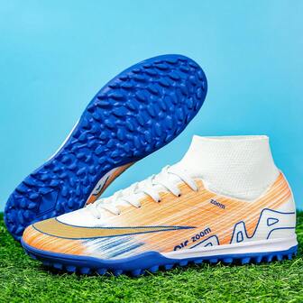 Zapatos de fútbol para mujer, zapatos deportivos antideslizantes para exteriores, zapatos de fitness adecuados para entrenamiento físico y deportes