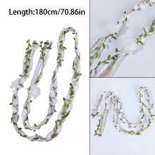 1pc Solid Color Retro Fabric Wedding Rope, Wedding Rope Traditional Rural Wedding Ceremony Rope Bridal Gift, Suitable For Wedding And Valentine's Day Use - Multicolor - View 9