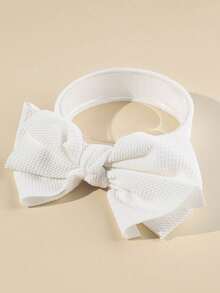 1 件婴儿头带，带柔软蝴蝶结，适合聚会和郊游 - 紅色 - 查看 6