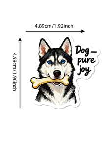 50Pcs Dog Stickers, Humorous Stickers Fun Stickers Reading Stickers Sarcastic Stickers Motivational Stickers Vinyl Waterproof For Laptop Phone Car Skateboard Water Bottles Scrapbooking Computer Journaling,School Supplies,Back To School - Multicolor - View 8