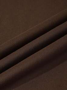 Men's Casual Everyday Commute Minimalist Crew Neck Sweatshirt, Spring/Autumn - Brown - View 4