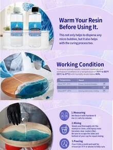 مجموعة غراء إيبوكسي شفاف AB بحجم 240مل/500مل/1000مل، نسبة خلط 1:1، شفافية عالية، جفاف سريع، خالي من الفقاعات، مقاوم للاصفرار، سطح ناعم، مناسب لأعمال الفن DIY كطاولة النهر والصب في المجوهرات وغيرها