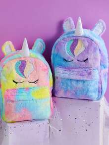 Cute Unicorn Children's Backpack, Suitable For Little Girls, Kindergarten And Elementary School Students. Also Includes A Crossbody Bag. Perfect For Back-To-School, Carrying School Supplies, And A Great Valentine's Day Gift For Girls. - Multicolor - View 2