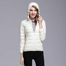 Women Outdoor Down Jackets - White - View 4