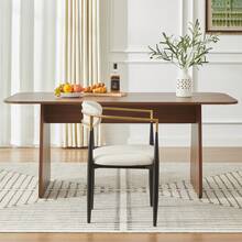 Set Of 2 Chairs With Beige Cushions And A Black And Gold Metal Frame. The Fabric Seat Cushions Are Soft And Breathable, And Complement Various Interior Design Styles. - Beige - View 4