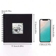 1pc Scrapbook Album, Kraft Paper Scrapbook Album, Suitable For Wedding Guest Book, Anniversary Album, Gift, Graduation Album, Family DIY Scrapbook, Craft Paper DIY, Christmas, Thanksgiving, New Year Gifts - Photo Album Of My Childhood (pink) - View 9