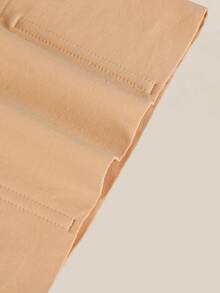 1pc High Waist Seamless Thong Panty, Tummy Control, Butt Lifting, Shaping Underwear For Women - Apricot - View 8