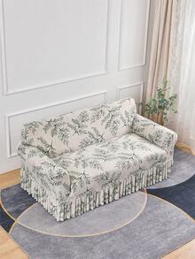 1pc Vintage Floral Pet Proof Sofa Cover, Breathable All-Season Universal Stretch Printed Dust-Proof Sofa Slipcover (Pillow Cover Not Included)