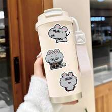 50张可爱卡通趣味表情贴纸，可用于笔记本、手机壳等DIY装饰 - 彩色 - 查看 8