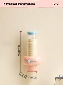 1pc Multifunctional Sliding Cup Holder, Disposable Cup Wall-Mounted Water Dispenser Paper Cup Rack, Water Cup Storage Organizer