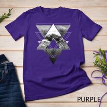Camiseta unisex de relleno geométrico de Trendy Outdoors - Negro - Ver 10