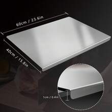 304 Stainless Steel Cutting Board Butcher Block Household Rolling Board Kitchen Supplies, Food Preparation, Meal Prep Tools, Modern Cutting Surface, Sleek Kitchen Tool, Rustresistant Material, Easy To Clean, Versatile Cutting Mat, Kitchen Work Surface, Culinary Students, Home Chefs - 銀色 - 查看 8