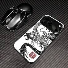 Dragon Phone case suitable for Huawei PURA 70 PURA 70PRO PURA 70ART Halloween gift Easter gift for friends family couple style silver color phone case - Dragón CYK SilverUTAW - Ver 1