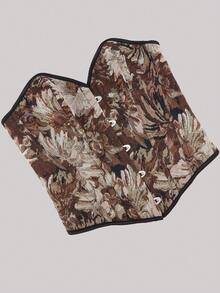 2026 Neuer eleganter Jacquard-Bandeau-Top, geeignet für Frühlings-/Sommeroutfits - Braun - Übersicht 4