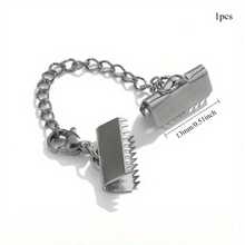 1pc Stainless Steel Clip Buckle Tail Chain Connects The End Buckle DIY Leather Rope Craft Finishing Buckle,Wallet Rope Tail Accessory - DIY Wallet-Making Supplies - Ma Zai Clip - View 15