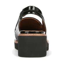 Naturalizer Darry-Slingback Loafers Womens 11W Black Patent Leather Shoes GAL547 - Black - View 2