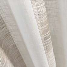 Cortinas transparentes color cafe claro de alta durabilidad de 140cm*225cm, CORTINA 1 PZ - Caqui - Ver 5