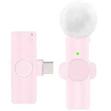 Professional Wireless Lavalier Microphone For Smartphone, Plug-Play Wireless Microphone For Video/Audio Recording, Condenser Recording Lapel Mic For Interview/Vlog/Teaching/Video Recording, Pink, 50mAh/0.185Wh Compatible With Iphone Android Phone For Winter Vacation, Audio/Video Recording, Interviews, Gaming & Live Streaming Vacation Audio Recording Video Recording Interviews Gaming Streaming Live Streaming Mini Microphone - Pink - View 16