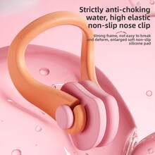 Conjunto de protetores auriculares e clipe para natação, à prova d'água, ideais para natação e banho, acessórios para natação para adultos e estudantes. Ajuste confortável, não caem nem irritam a pele. - Multicolorido - Ver 2