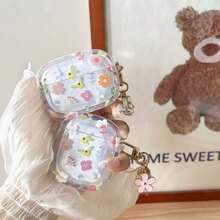 Compatible With Apple Transparent Garden Floral Series TPU Earphone Protective Case Compatible With Apple Air 1/2 Air 3 Air 4 Air Pro Air Pro (2nd Generation) Bluetooth Earphones, Perfect Fit For Outdoor Use - Multicolor - View 9