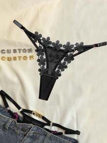 1件定制性感舒适女士内裤，可定制金/银字母、姓名、情侣字母，是情人节、圣诞节、感恩节送给妻子/情侣/女友的理想礼物。 - 彩色 - 查看 4