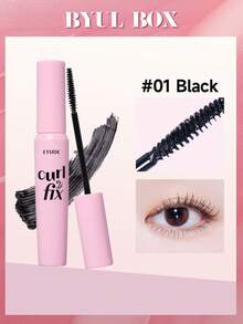 ETUDE 8克卷翘定型睫毛膏 - 防水防晕染 | 24小时持久卷翘，不结块，韩式丰盈睫毛膏 - #01 Black - 查看 2