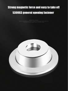 1pc 5300GS Safety Label Remover, Spacer Anti-Theft Magnetic Unlocking Alarm Gadget, Magnet Remover Crochet Unlocking, Bright Silver Surface, Comfortable Feel And Wide Groove-Suitable For Most Anti-Theft Locks. Suitable For Supermarkets, Homes, Luggage And Bag Shops.