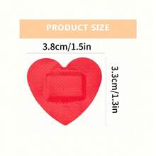 200/100/10片装多色心形创可贴，耐用、高弹、防水透气，居家户外备用创可贴，这款新款彩色创可贴也可作为节日派对装饰，是摄影爱好者的必备品。可单独包装或礼盒包装。 - 紅色 - 查看 7