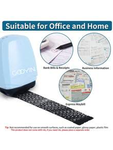 1pc Identity Protection Roller Seal, No Ink, For Identity Masking, Confidentiality Seal, Identity Theft Protection - Privacy And Address Blocker, Back To School Supplies - Multicolor - View 6