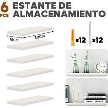 Garage Integrated Storage Racks6estante Flotante Blanco de 30cmx15cmrepisas flotantes Blancas repisasblancasflotantes estanteflotante repisas Flotante repisasflotantes Blancas estantes flotantes Blancos Blanco 30 * 15 - blanco30 - Ver 6