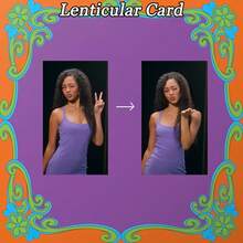 Katseye立体卡片，立体肖像卡片，二合一卡片，桌面展示卡，收藏卡，多功能收藏卡，可收纳于卡套中，精美礼品，生日礼物 - 彩色 - 查看 14