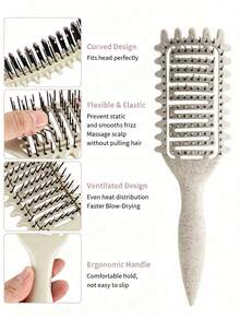 Lược tạo kiểu tóc xoăn, Lược tạo kiểu tóc xoăn, Lược tạo kiểu tóc xoăn, Lược chải tóc xoăn để chải và tạo kiểu tóc xoăn cho nam và nữ nhằm giảm hiện tượng tóc bị kéo và tách lọn, Lược chải tóc, Lược, Dụng cụ làm tóc, Sản phẩm và phụ kiện tóc cho tiệm cắt tóc, Đồ dùng làm đẹp thiết yếu khi đi du lịch - Nhiều màu - Xem 6