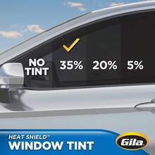Gila VLT Tinte básico para Vidrio Trasero de automóvil, Resistente a los arañazos, Básico, 35% Dark, 24 x 6' - 20% Limo Negro - Ver 7