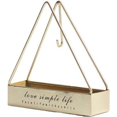 Minimalistisk myggspiralhållare - nordisk triangulär design, brandsäker, för upphängning på verandor, i trädgårdar och balkonger, kombinerar insektsskydd och modern stil.