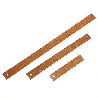 Industrial Grade Steel Ruler Stainless Steel Cork Ruler Straight Ruler 15/20/30cm Non-Slip Ruler Metric And Imperial Steel Straight Ruler