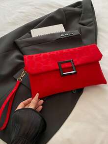 2026 New Fashion Minimalist Casual Women Clutch Bag, Solid Color Retro Envelope Purse, Coin Pouch, Handbag