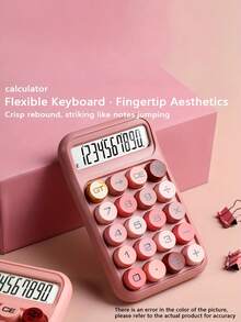 Dopamine Color Calculator High Value Multifunctional Calculator Flexible Key Office Special, Crisp Rebound, Tapping Like A Note, Non-Slip Silicone, Steady Accompanying. - Single Piece - View 7