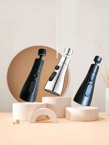 Modern Kitchen Faucet Extender With 3 Spray Modes, 360° Swivel Spout, Handheld Sprayer, Polished ABS Material, Water Diverter Control, Full Body Spray, And Embedded Installation Design. Includes Sink Faucet Extender And Kitchen Faucet Sprayer Replacement. - Multicolor - View 3