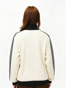 Adidas Adicolor Inspired Vintage Track Jacket For Men & Women - Retro Waffle Knit Slim Fit Sports Top, Lightweight Athletic Running Jacket With Zip Up Front & Contrast Stripes, 80s 90s Y2K Retro Sports Fashion Outerwear, Breathable Cropped Track Top For Gym Jogging Tennis, Casual Streetwear Jacket With Ribbed Cuffs & Collar, Classic Adidas Style Tracksuit Jacket For Daily Wear, Unisex Vintage Sportswear Windbreaker For Spring Autumn - Xem 4